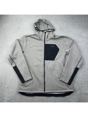 Simms Full Zip CX Hoody Men's XL Gray Black Layer Stretch Hoodie Sweatshirt